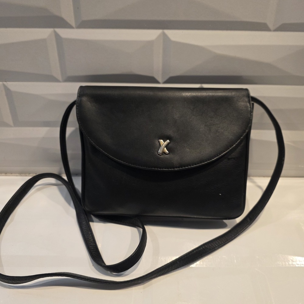 Vtg Paloma Picasso Cream White Leather Purse X Italy Crossbody Bag Designer